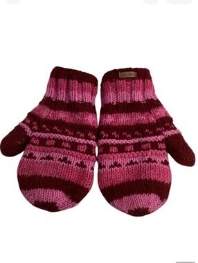 🌺 Alma Wool Knit Mittens